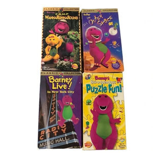 BUNDLE of 4 Barney VHS tapes